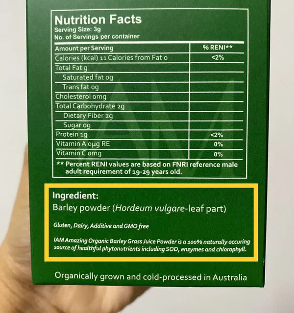 i am amazing pure organic barley
