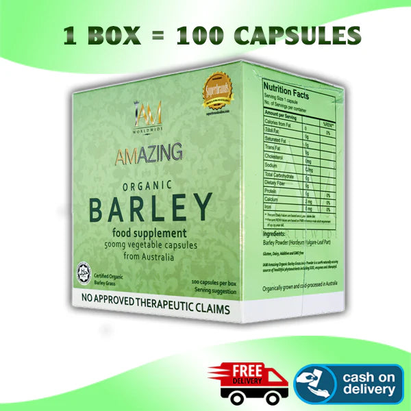 IAM Amazing Barley Capsule | 100 CAPSULES | Free Shipping | COD