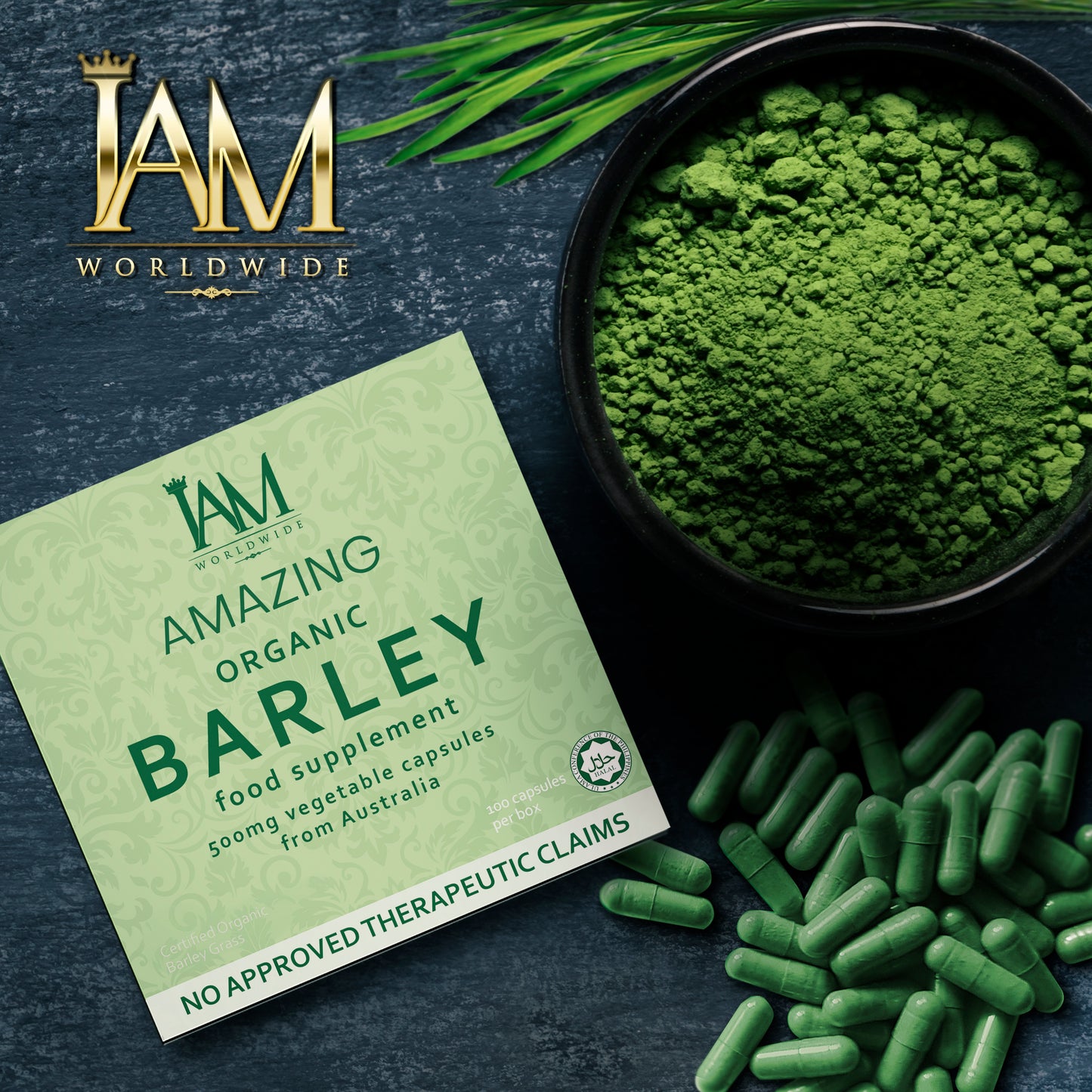 IAM Amazing Pure Organic Barley Capsules | 100 Capsules | Free Shipping | COD PH